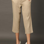 Beige Skin Capris - Lakshita