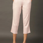 Peach Regular Plain Designer Capri - Lakshita