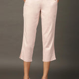 Peach Regular Plain Designer Capri - Lakshita