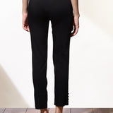 Mia Dark Black Relaxed Fit Pants for Women