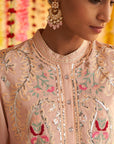 Pearl Peach Kurta With Embroidery - Lakshita