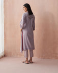 Lavender Alora Collection Kurta With Delicate Embroidery