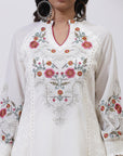 Ivory Kurta With Intricate Embroidery - Lakshita