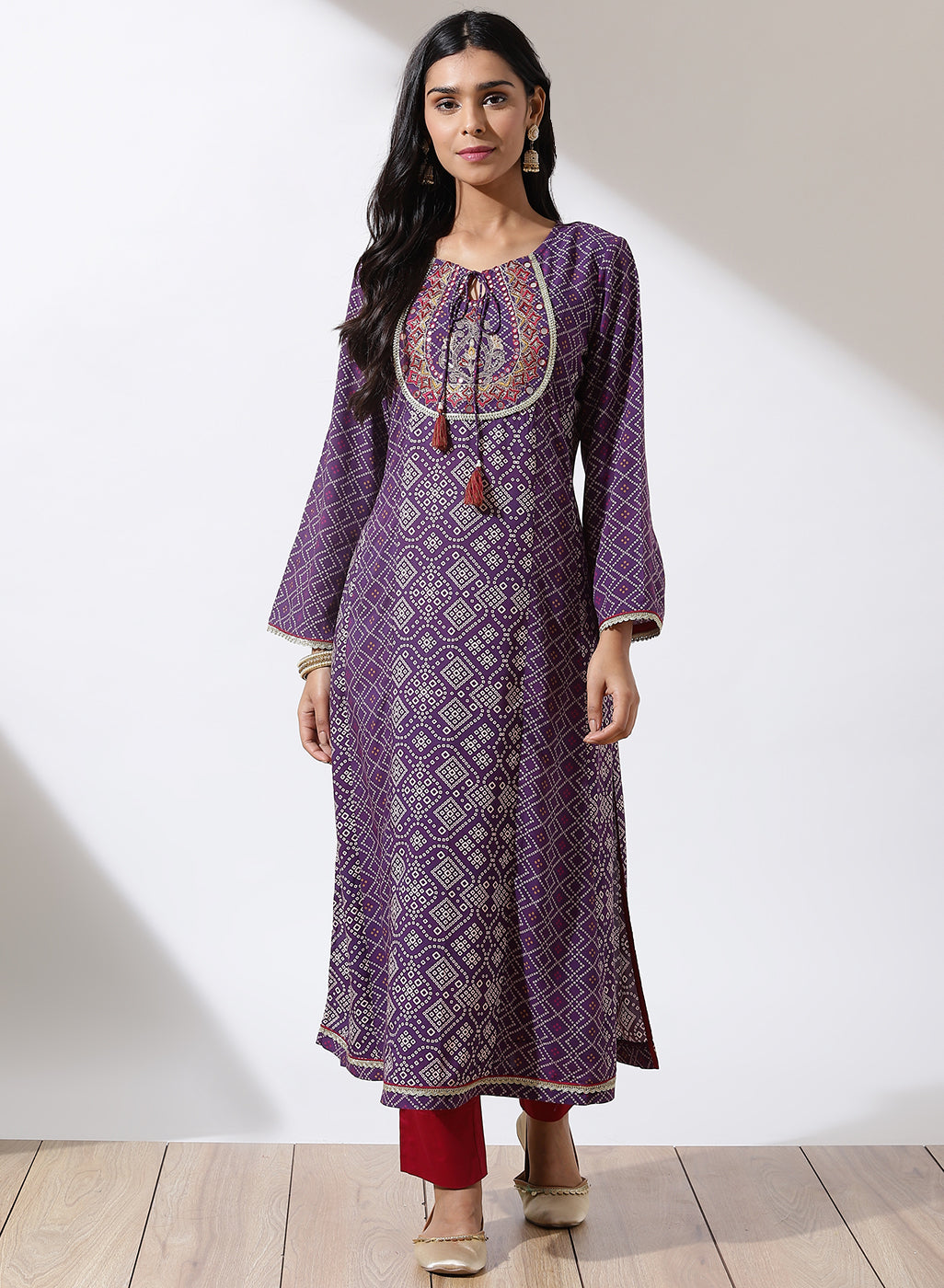 Product Name:* Latest Embroidered Rayon Cotton Kurti With Palazzo Set –  Online Shopping