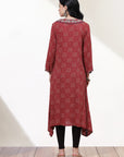 Maroon Dhaage Collection Kurta With Embroidery