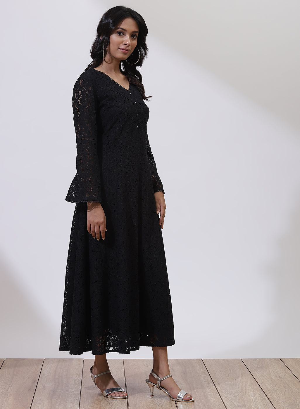 Black Embroidered Phool Collection Dress