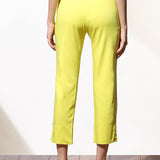 Mia Mustard Relaxed Fit Pants for Women