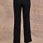 Dark Navy Blue Regular Pants with Elastic Waist Band - Lakshita