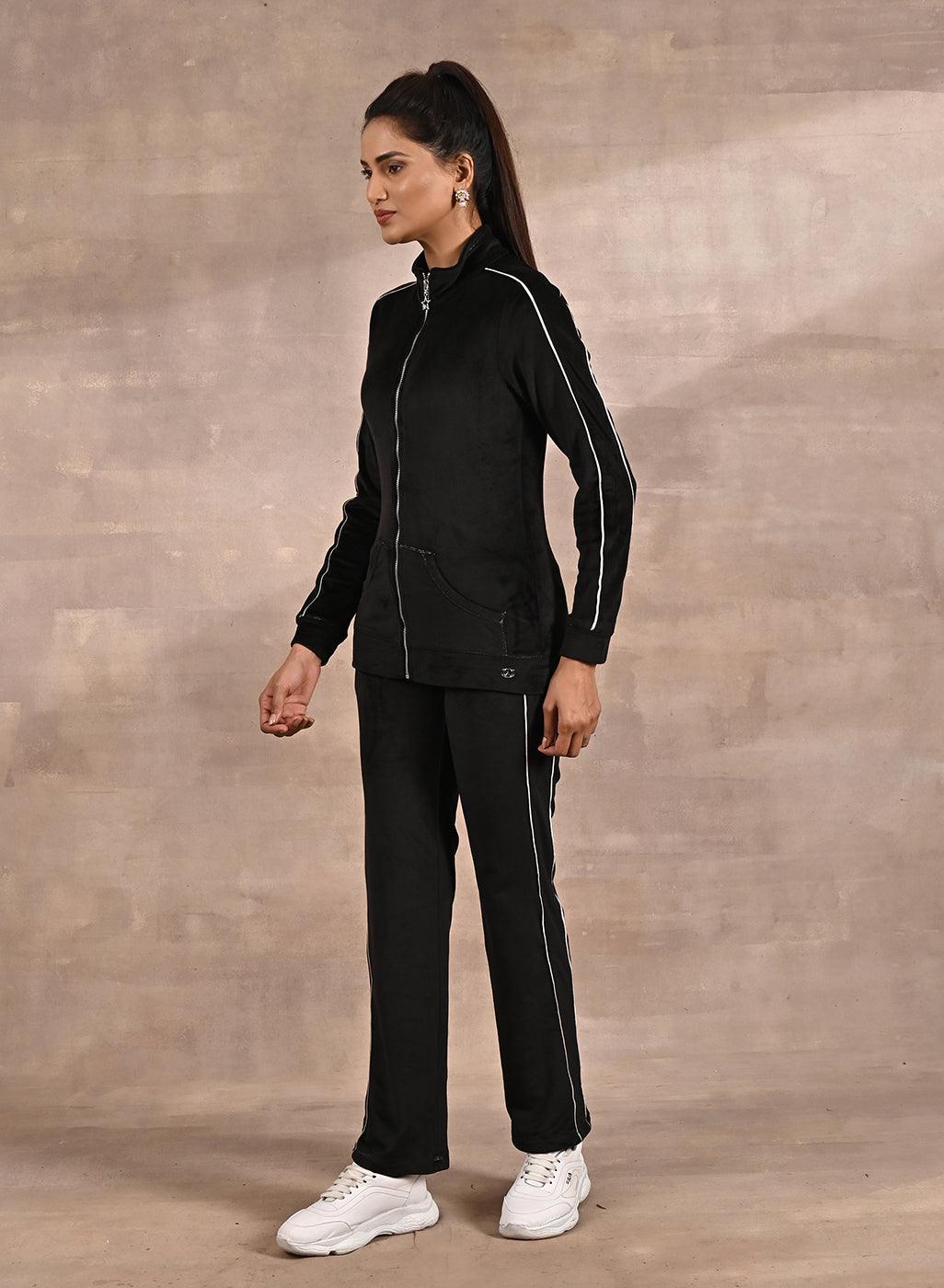 Shop Premium Velvet Tracksuits for Women Online Lakshita