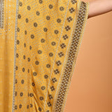 Spicy Mustard Printed Straight Kaftan - Lakshita