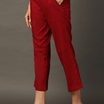 Maroon SkinCapris - Lakshita