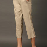 Beige Skin Capris - Lakshita