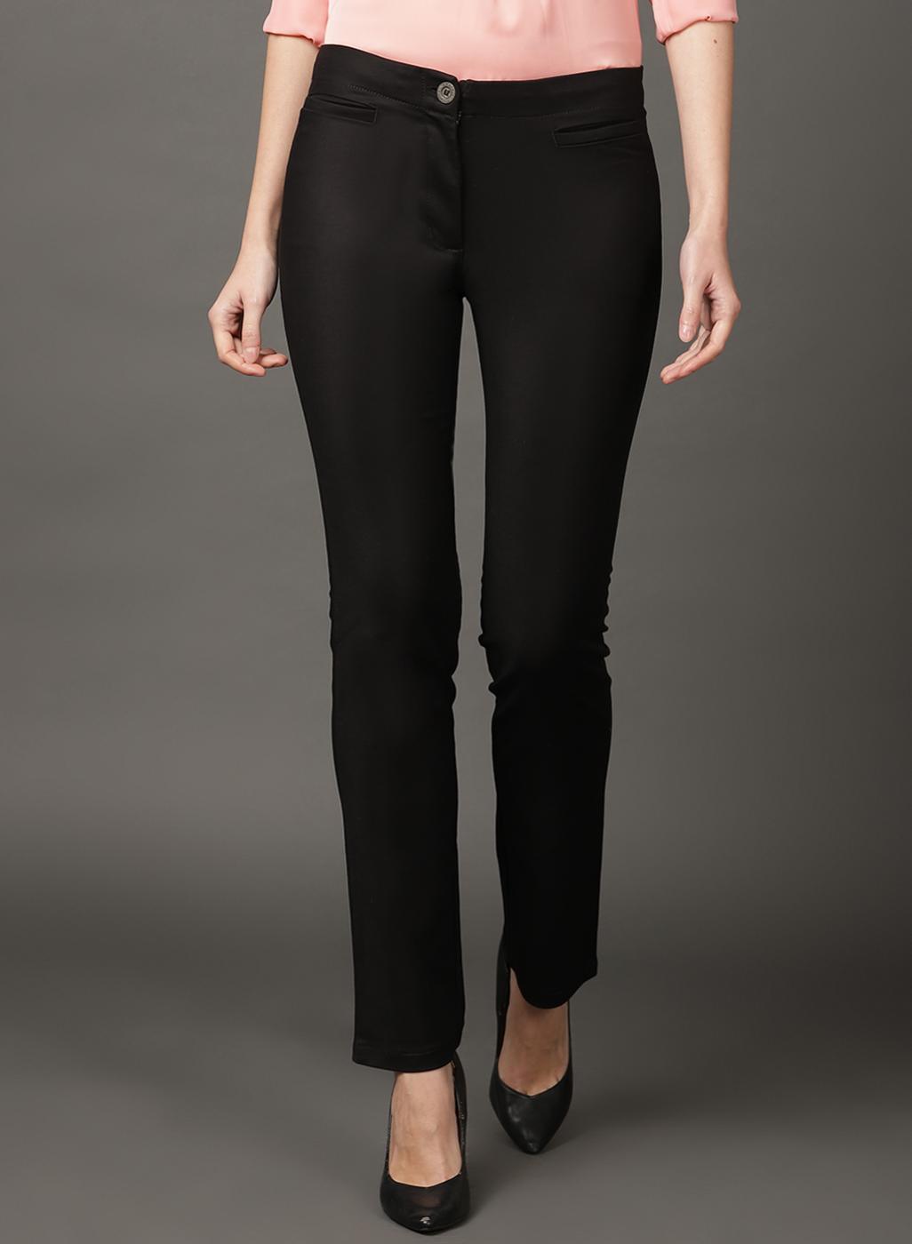 Black Regular Pant - Lakshita