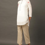 Beige Skin Capris - Lakshita