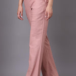 Peach Long Plan Pant - Lakshita