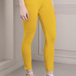 Yellow Ankle Length Legging - Lakshita