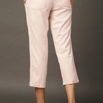 Peach Regular Plain Designer Capri - Lakshita