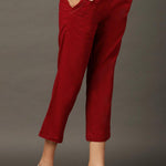 Maroon SkinCapris - Lakshita