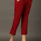 Maroon SkinCapris - Lakshita