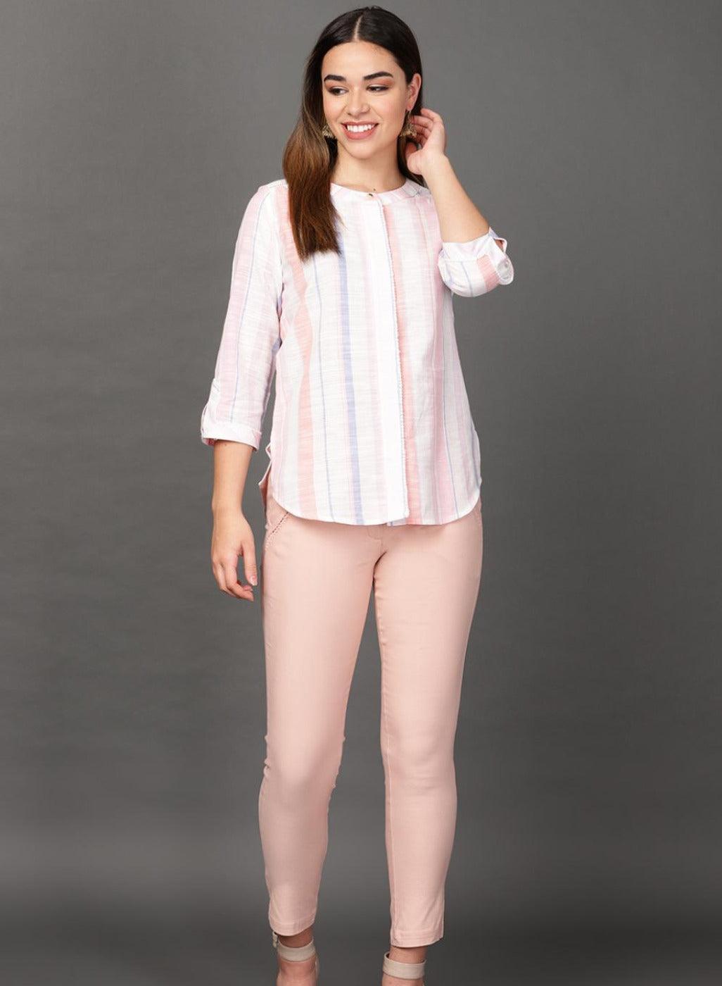 Peach Regular Pant - Lakshita