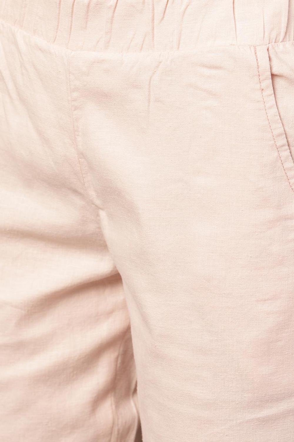 Peach Regular Plain Designer Capri - Lakshita