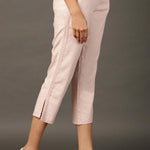 Peach Regular Plain Designer Capri - Lakshita