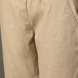 Beige Skin Capris - Lakshita