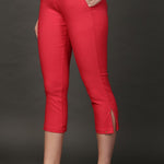 Pink Regular Capri - Lakshita