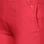 Pink Regular Capri - Lakshita