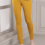 Skin-Fit Mustard Ankle-Length Jeggings - Lakshita