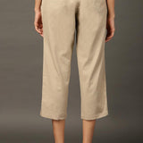 Beige Skin Capris - Lakshita